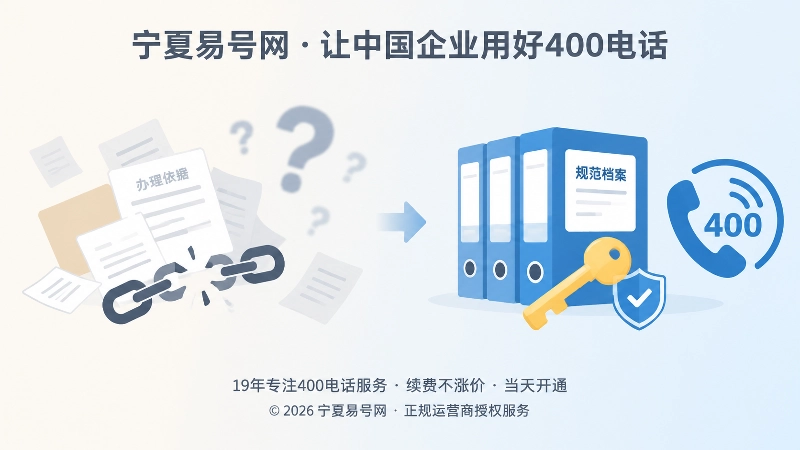 400电话办理档案失传与规范管理对比配图