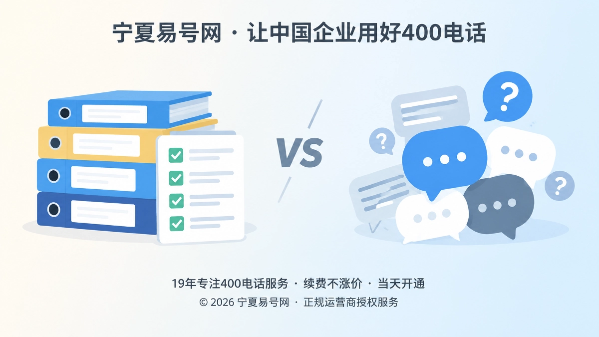 2026年诚实守信：400电话办理要留下可复核的成交基线