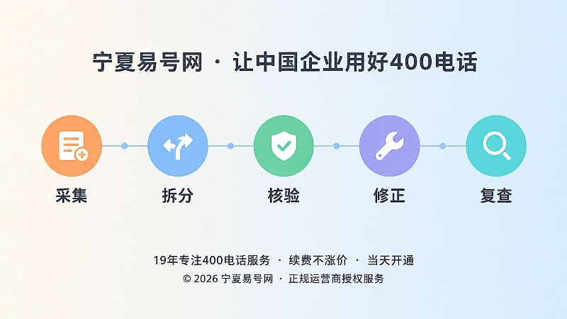 五步回证流程时间线扁平插画